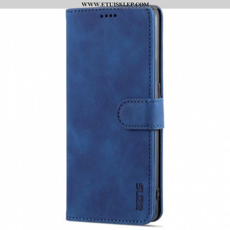 Etui Folio do Oppo Reno 6 5G Efekt Skóry Azns